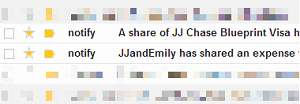 email notifications